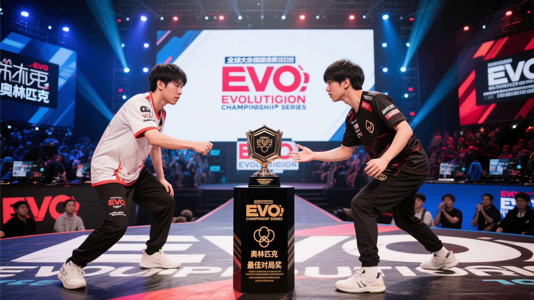 GOAT!小孩曾卓君晒EVO最佳对局奖杯:我能摸摸吗 EVO(Evolution Championship Series)是全球规模最
